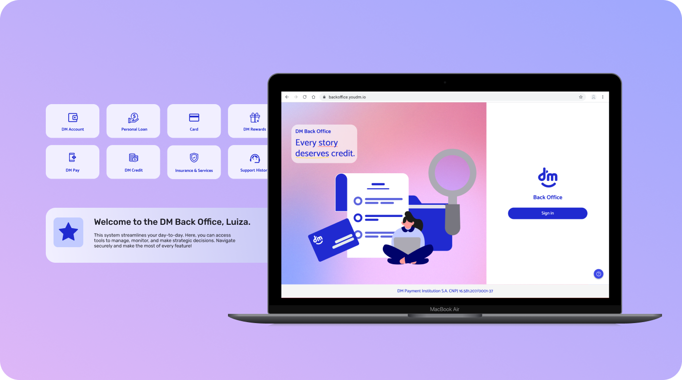 Internal Back Office — Platform overview